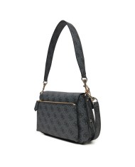 GUESS BORSA DONNA SHOULDER FLAP BAG CON TRACOLLA MONOGRAM BRENTON COAL HWEBG8 125