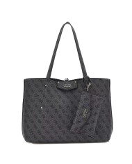 GUESS BORSA DONNA SHOPPING BAG CON POCHETTE BRENTON COAL HWEBG8 125