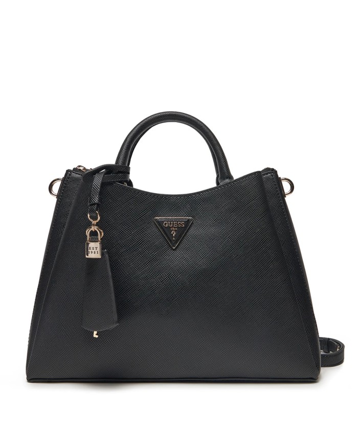 GUESS BORSA DONNA SATCHEL BAG CON TRACOLLA ECO JAZLYNN GIRLFRIEND BLACK HWEZG9 125