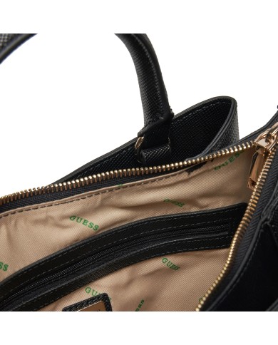 GUESS BORSA DONNA SATCHEL BAG CON TRACOLLA ECO JAZLYNN GIRLFRIEND BLACK HWEZG9 125