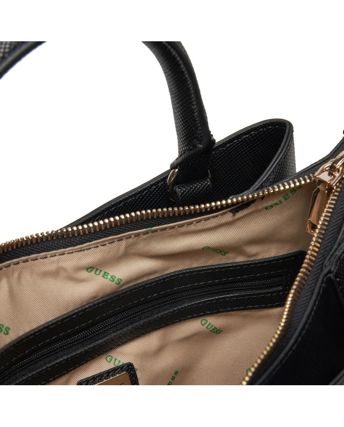 GUESS BORSA DONNA SATCHEL BAG CON TRACOLLA ECO JAZLYNN GIRLFRIEND BLACK HWEZG9 125