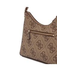 GUESS BORSA DONNA SHOULDER BAG IZZY MONOGRAM LATTE LOGO HWSO86 125