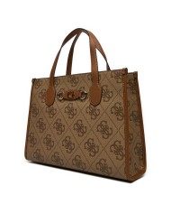 GUESS BORSA DONNA TOTE BAG CON TRACOLLA IZZY 4G LATTE LOGO HWOS86 125