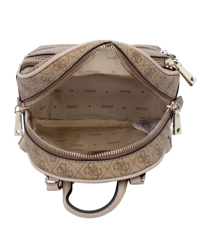 GUESS ZAINO DONNA BACKPACK SMALL MANHATTAN LATTE LOGO HWSG69 125