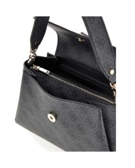 GUESS BORSA DONNA SHOULDER FLAP BAG SORA GIRLFRIEND LOGO COAL HWSG95 125