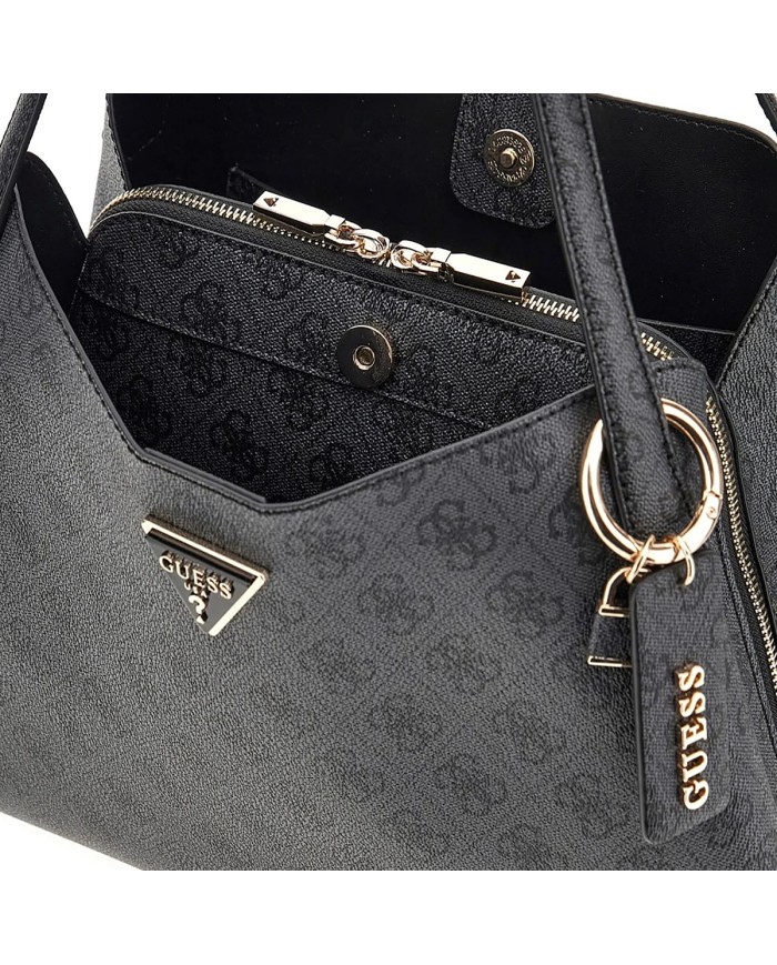 GUESS BORSA DONNA CARRYALL BAG SORA GIRLFRIEND LOGO COAL HWSG95 125