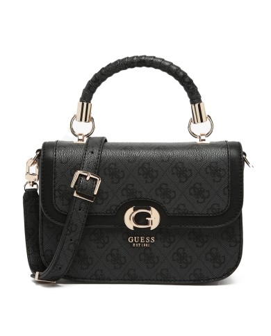 GUESS BORSA DONNA CROSSBOY FLAP BAG ORLINA LOGO COAL HWSG95 125