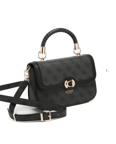 GUESS BORSA DONNA CROSSBOY FLAP BAG ORLINA LOGO COAL HWSG95 125