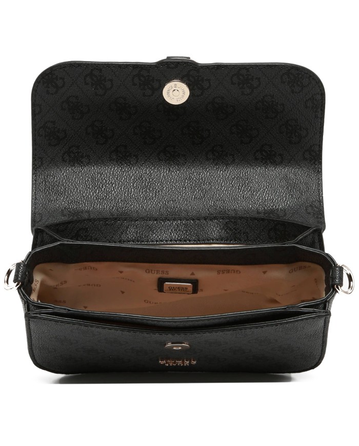 GUESS BORSA DONNA CROSSBOY FLAP BAG ORLINA LOGO COAL HWSG95 125