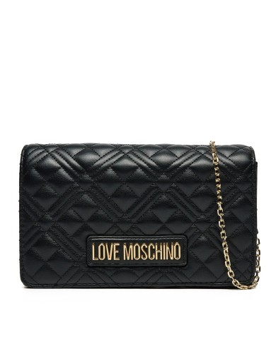 MOSCHINO POCHETTE QUILTED GOLD BLACK JC4079 125