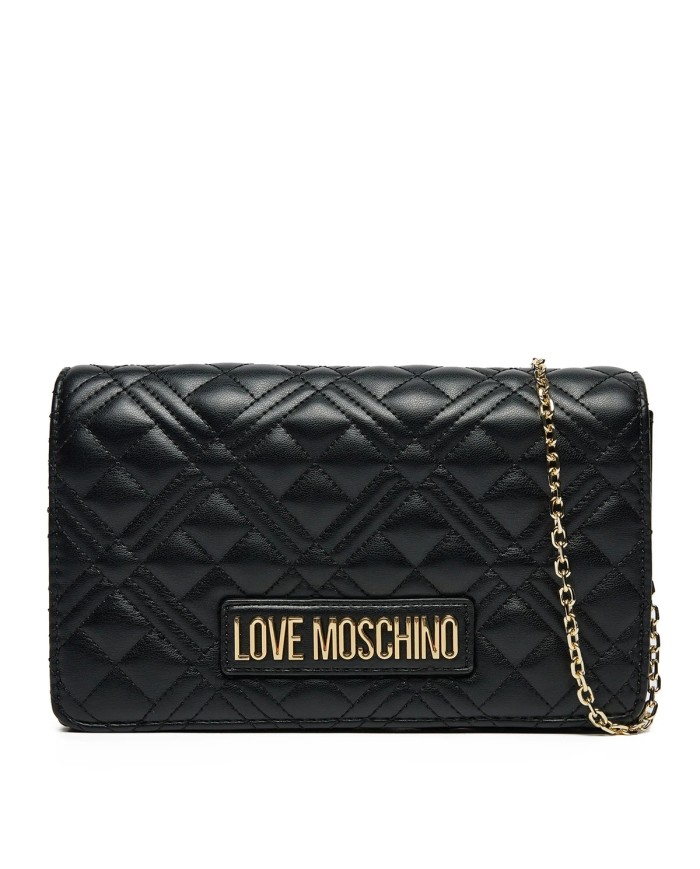 MOSCHINO POCHETTE QUILTED GOLD BLACK JC4079 125