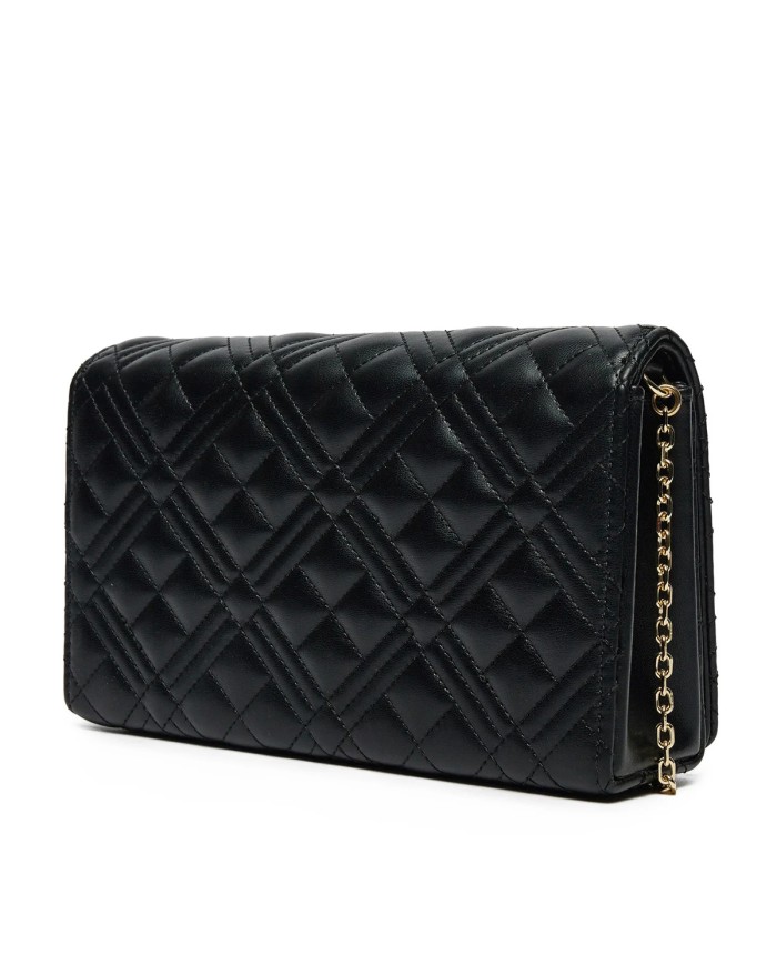 MOSCHINO POCHETTE QUILTED GOLD BLACK JC4079 125