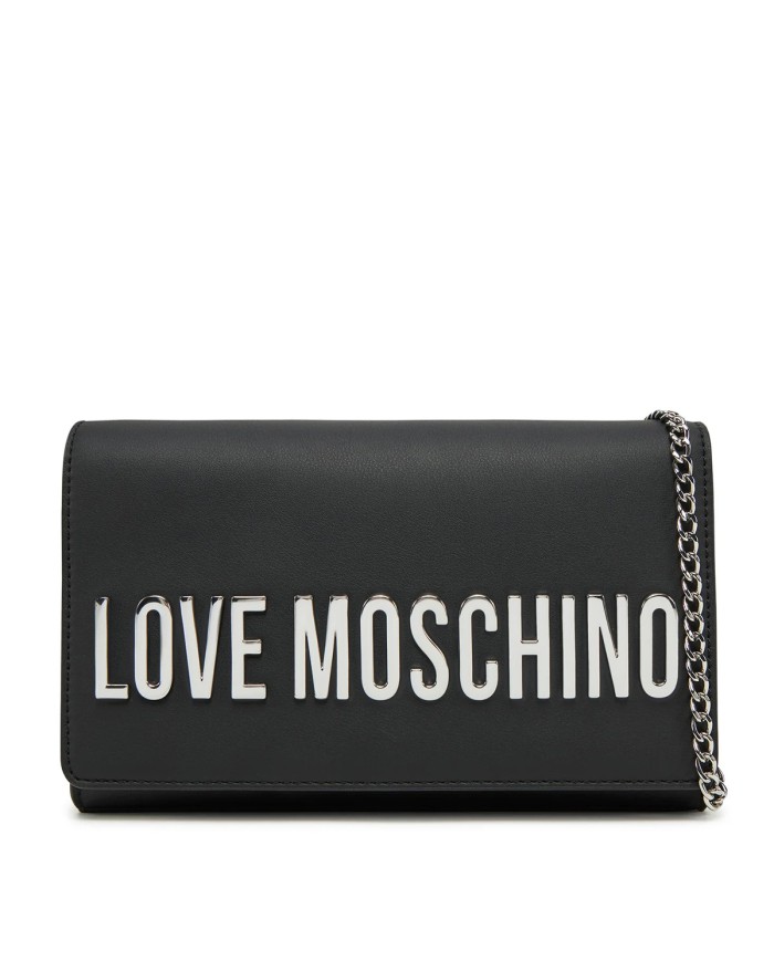 MOSCHINO POCHETTE  MAXI LOGO NIKEL SILVER JC4103 125