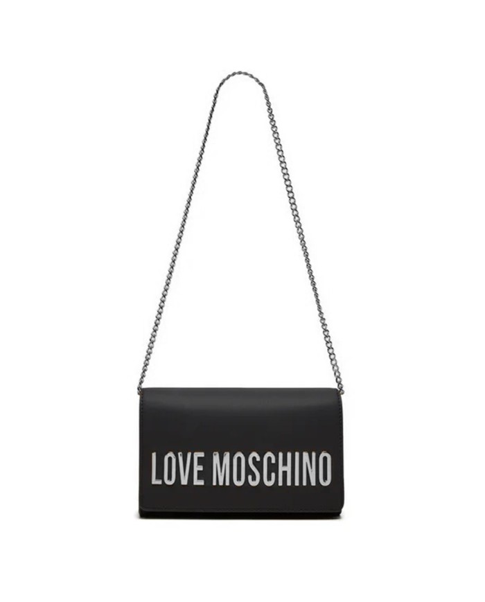 MOSCHINO POCHETTE  MAXI LOGO NIKEL SILVER JC4103 125