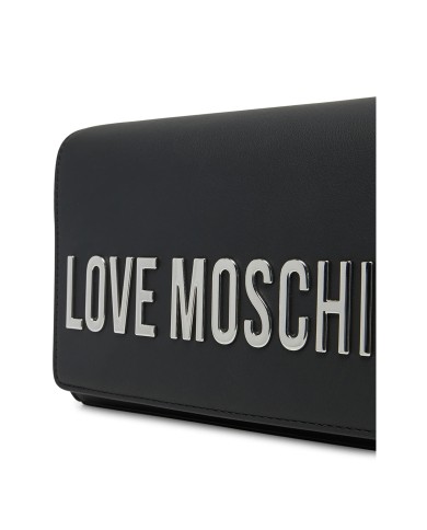 MOSCHINO POCHETTE  MAXI LOGO NIKEL SILVER JC4103 125
