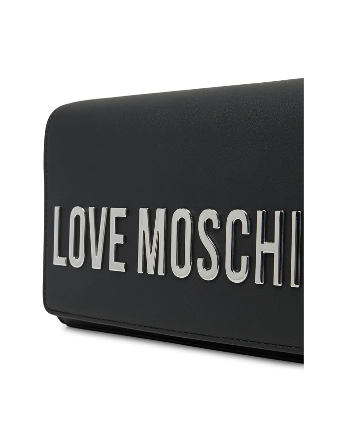 MOSCHINO POCHETTE  MAXI LOGO NIKEL SILVER JC4103 125