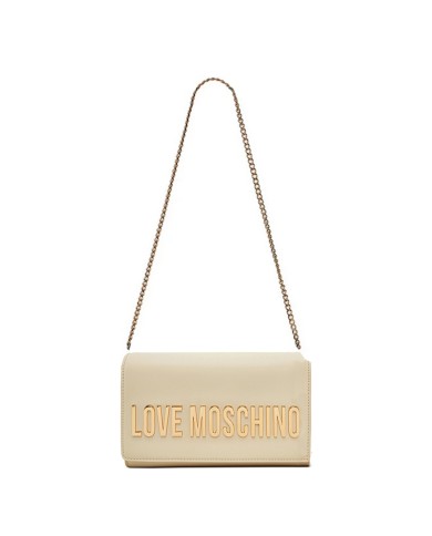 MOSCHINO POCHETTE MAXI LOGO GOLD IVORY JC4103 125
