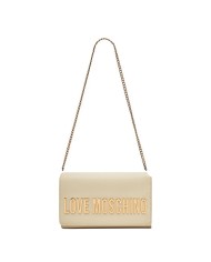 MOSCHINO POCHETTE MAXI LOGO GOLD IVORY JC4103 125