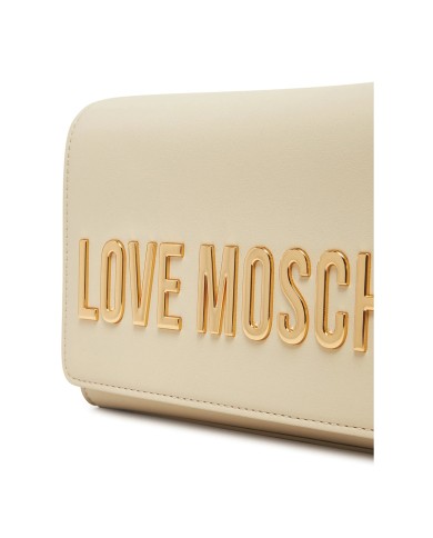 MOSCHINO POCHETTE MAXI LOGO GOLD IVORY JC4103 125