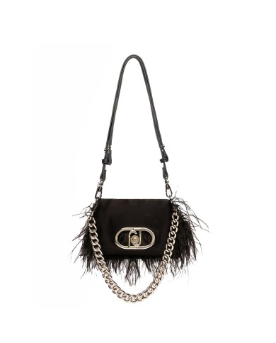 LIU-JO BORSA DONNA LIU JO CROSSBODY BAG ECS CON PIUME LA PUFFY NERO AA5269 125