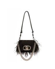 LIU-JO BORSA DONNA LIU JO CROSSBODY BAG ECS CON PIUME LA PUFFY NERO AA5269 125