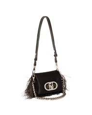 LIU-JO BORSA DONNA LIU JO CROSSBODY BAG ECS CON PIUME LA PUFFY NERO AA5269 125