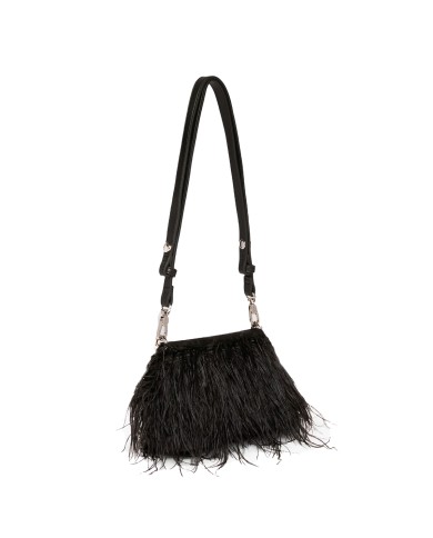 LIU-JO BORSA DONNA LIU JO CROSSBODY BAG ECS CON PIUME LA PUFFY NERO AA5269 125