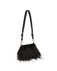 LIU-JO BORSA DONNA LIU JO CROSSBODY BAG ECS CON PIUME LA PUFFY NERO AA5269 125