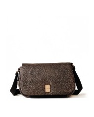 BORBONESE CROSSBODY CAHIER MEDIUM OP NATURALE/ NERO