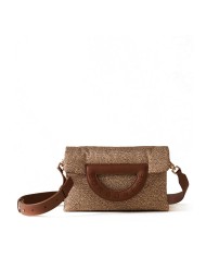 BORBONESE CROSSBODY SMALL BOUCHE BEIGE/MARRONE