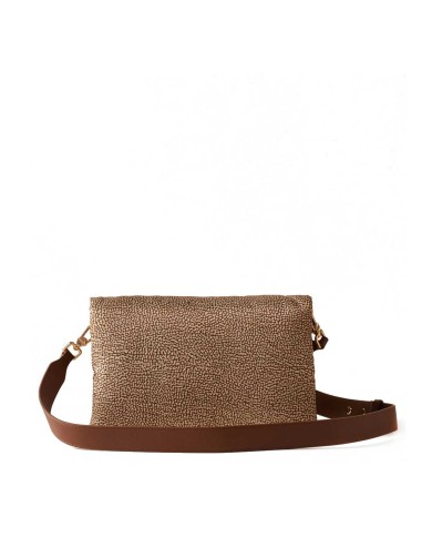 BORBONESE CROSSBODY SMALL BOUCHE BEIGE/MARRONE