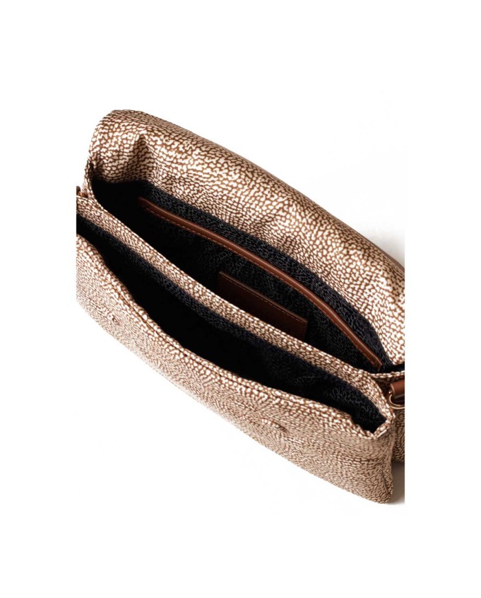 BORBONESE CROSSBODY SMALL BOUCHE BEIGE/MARRONE
