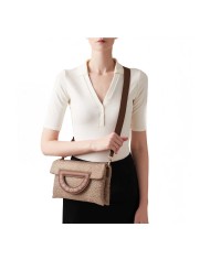 BORBONESE CROSSBODY SMALL BOUCHE BEIGE/MARRONE