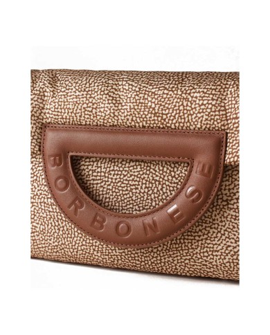 BORBONESE CROSSBODY SMALL BOUCHE BEIGE/MARRONE