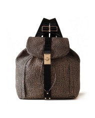 BORBONESE ZAINETTO MEDIUM FOLD OP NTURALE / NERO