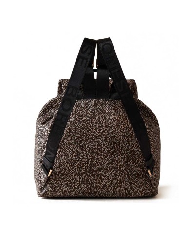 BORBONESE ZAINETTO MEDIUM FOLD OP NTURALE / NERO