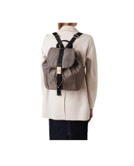 BORBONESE ZAINETTO MEDIUM FOLD OP NTURALE / NERO