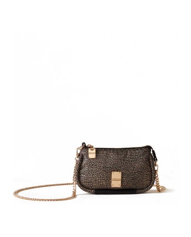 BORBONESE CROSSBODY MINI CAHIER OP NATURALE/NERO 91020008