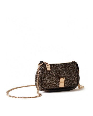BORBONESE CROSSBODY MINI CAHIER OP NATURALE/NERO 91020008