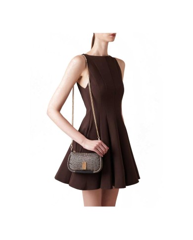 BORBONESE CROSSBODY MINI CAHIER OP NATURALE/NERO 91020008