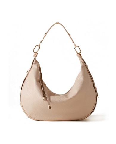 BORBONESE  HOBO MEDIUM OYSTER PORRIDGE