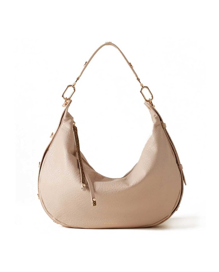 BORBONESE  HOBO MEDIUM OYSTER PORRIDGE