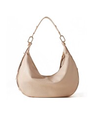 BORBONESE  HOBO MEDIUM OYSTER PORRIDGE