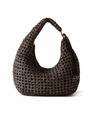 BORBONESE HOBO MEDIUM  LA NIDO  OP NATURALE / NERO