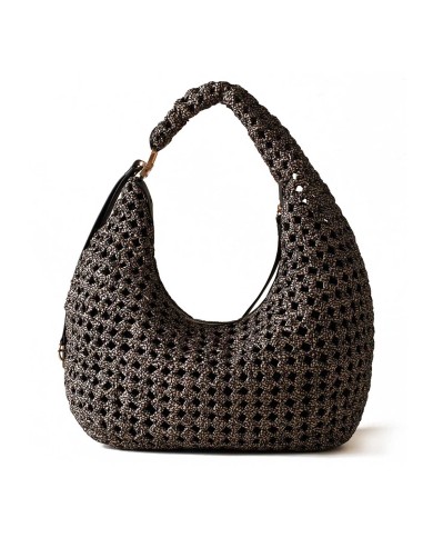 BORBONESE HOBO MEDIUM  LA NIDO  OP NATURALE / NERO