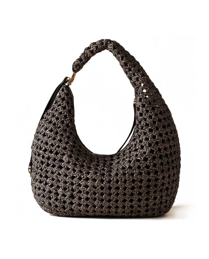 BORBONESE HOBO MEDIUM  LA NIDO  OP NATURALE / NERO