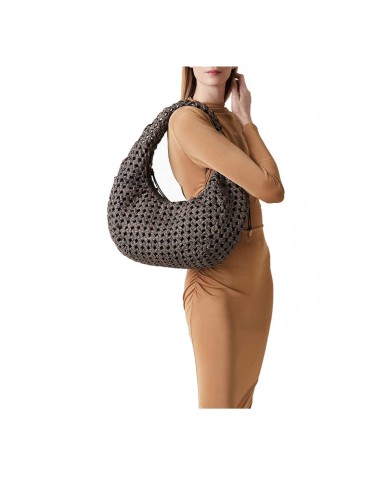 BORBONESE HOBO MEDIUM  LA NIDO  OP NATURALE / NERO