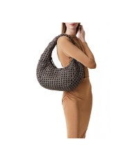 BORBONESE HOBO MEDIUM  LA NIDO  OP NATURALE / NERO