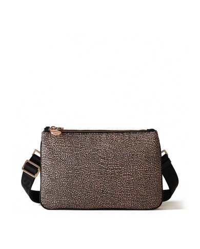 BORBONESE CROSSBODY ECO LINE S TESTA DI MORO/NERO