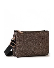 BORBONESE CROSSBODY ECO LINE S TESTA DI MORO/NERO